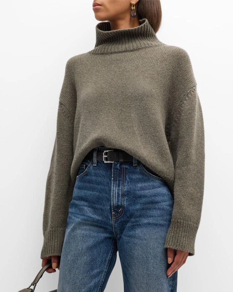Nili Lotan Omaira Funnel-Neck Wool Sweater 4