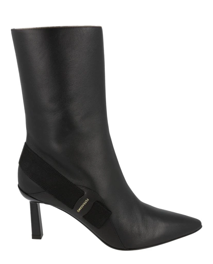 Salvatore Ferragamo Virgilia Leather Booties 1