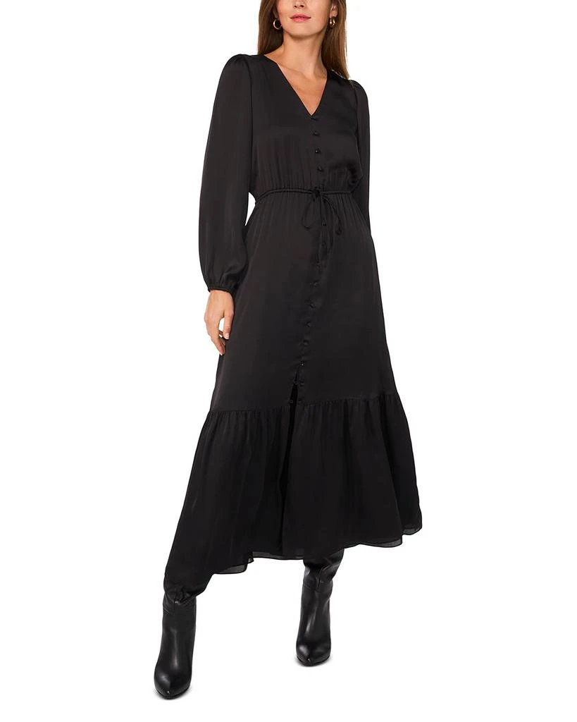 1. State Elastic Waist Button Maxi Dress 1