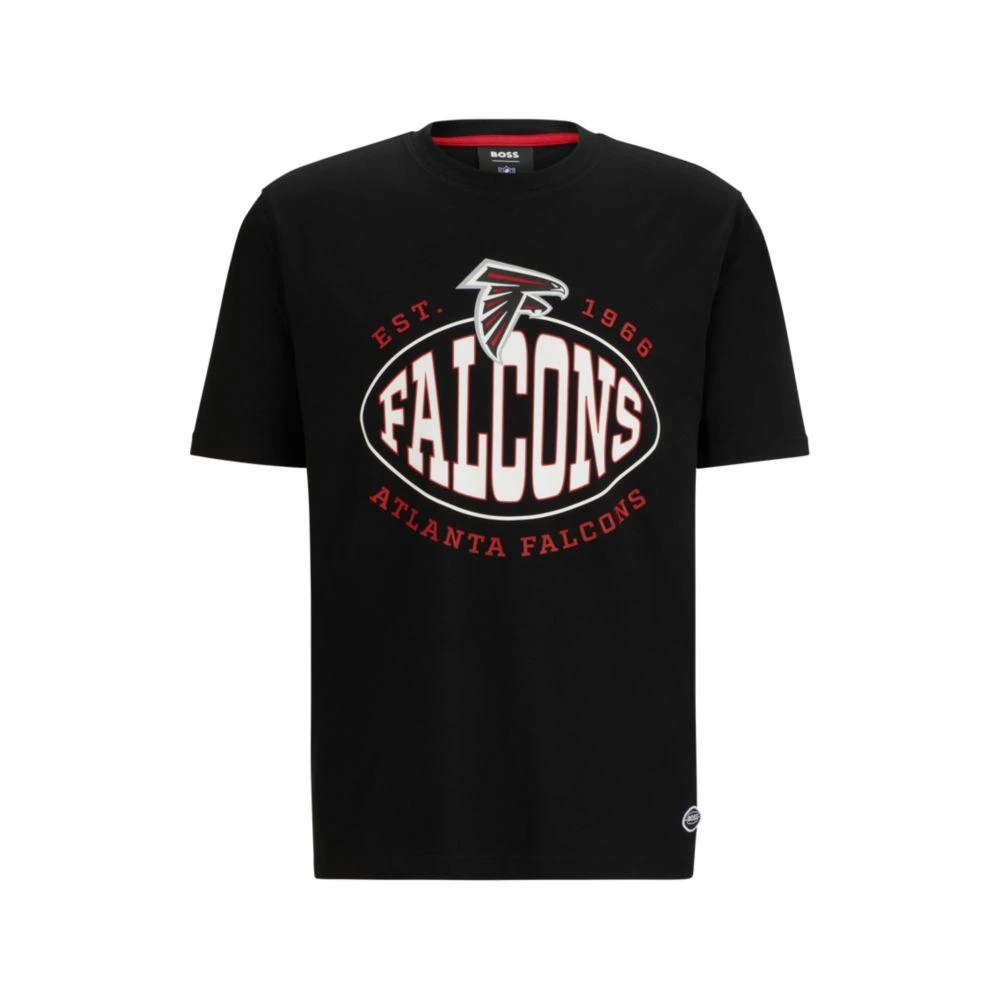 Hugo Boss x NFL stretch-cotton T-shirt with collaborative branding 1
