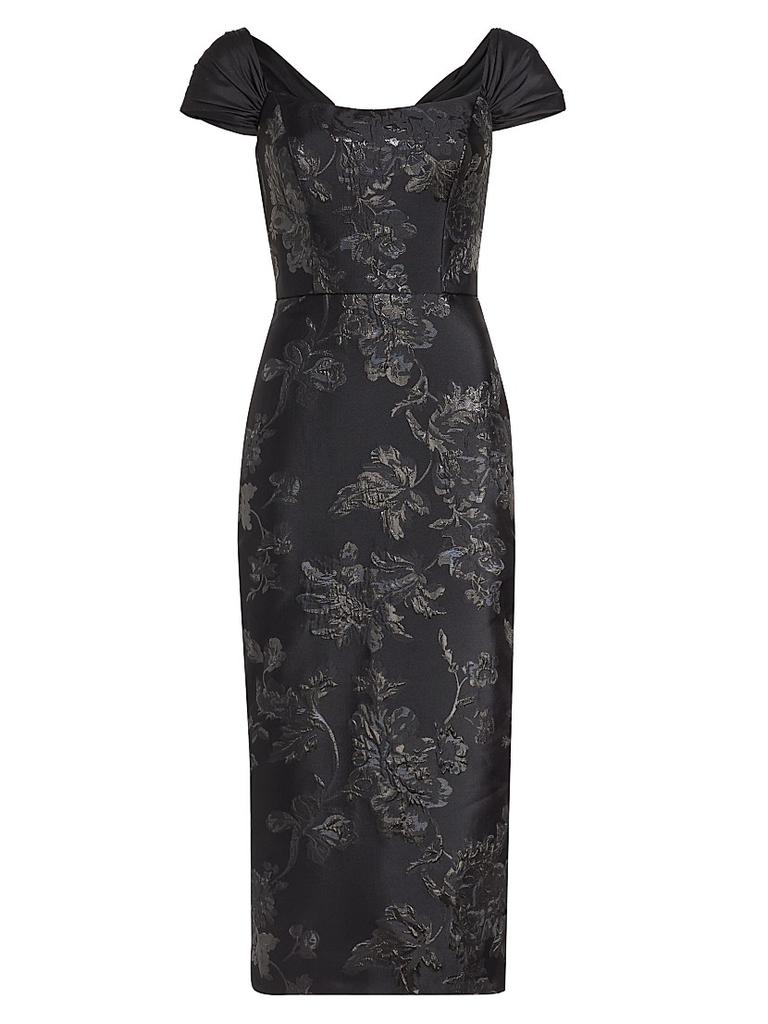 REBECCA VALLANCE ワンピース Henrietta brocade bustier 990382 REBECCA VALLANCE Henrietta Brocade Bustier Gown in Black