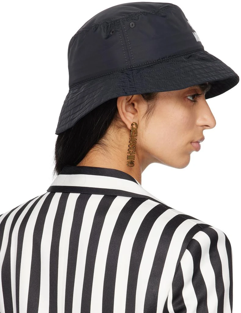 Moschino Black '100% Pure Moschino' Nylon Bucket Hat 3