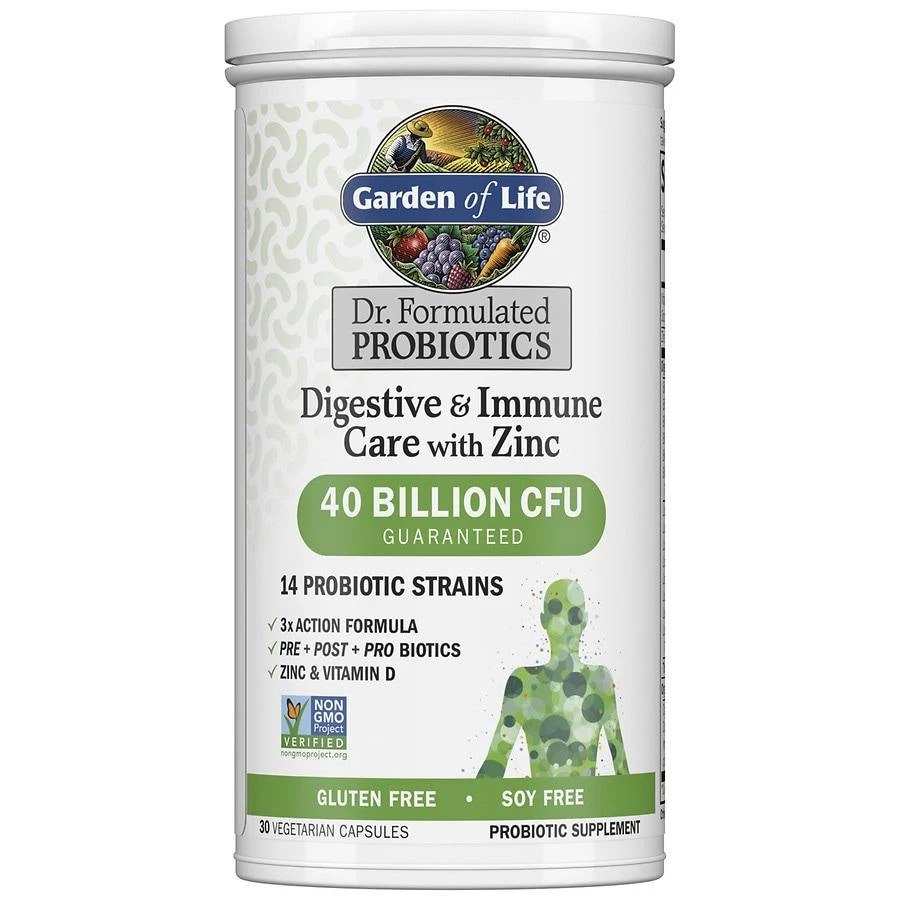 Garden of Life Dr. Formulated Digestive & Immune + Zinc 4