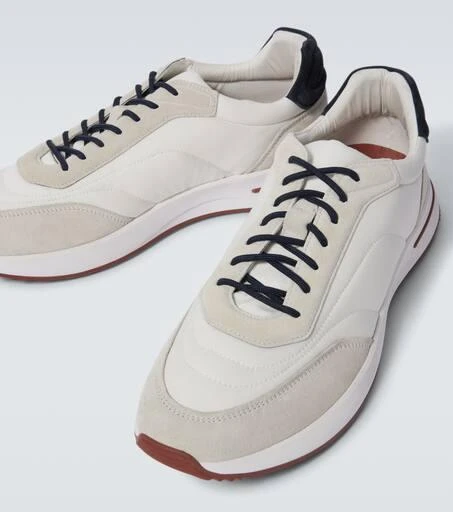 Loro Piana Weekend Walk suede-trimmed sneakers 3