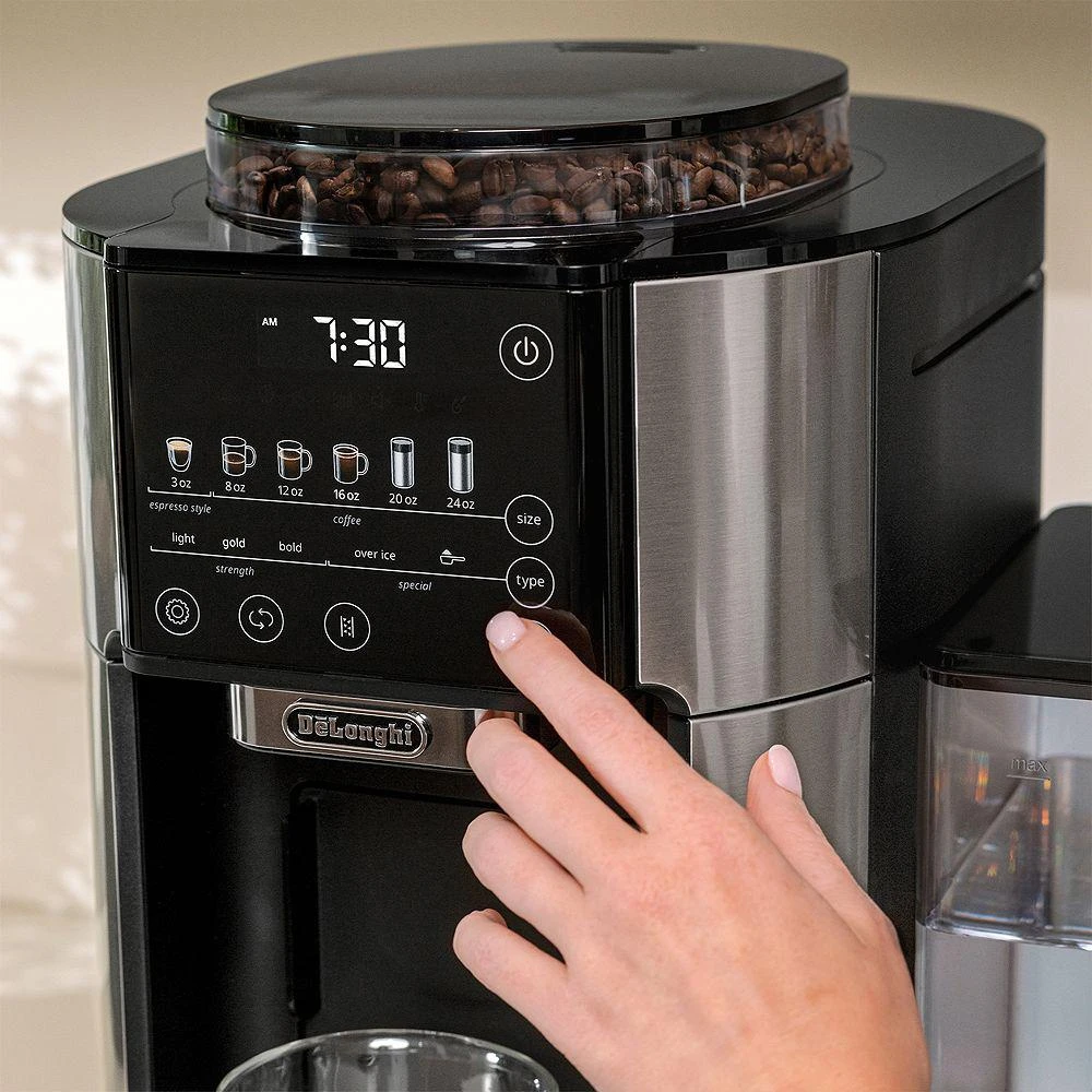 De'Longhi TrueBrew Automatic Coffee Maker with Bean Extract Technology - Stainless 8