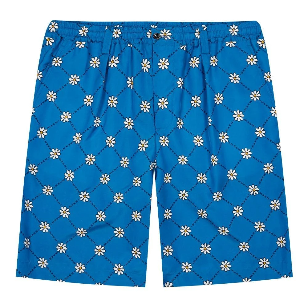 Marni Marni Daisy Print Shorts - Blue 1