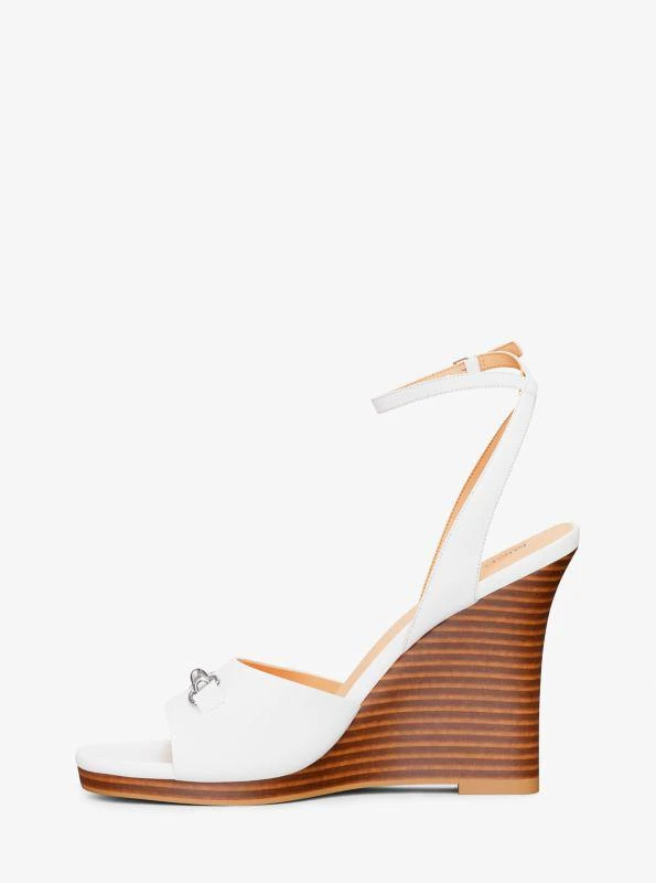 Michael Kors Carson Leather Wedge Sandal 3