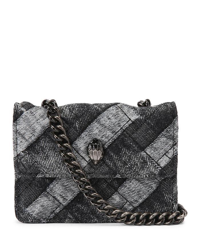 KURT GEIGER LONDON Micro Kensington Denim Crossbody Bag