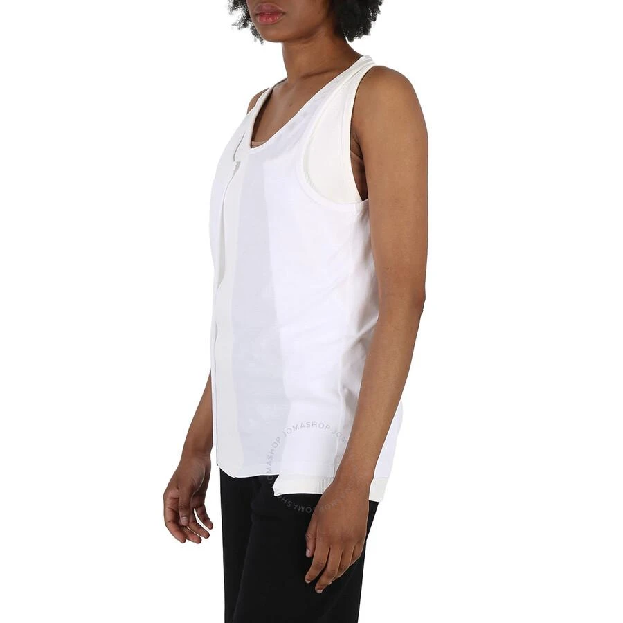 MM6 Off White Layered-Detail Tank Top 2