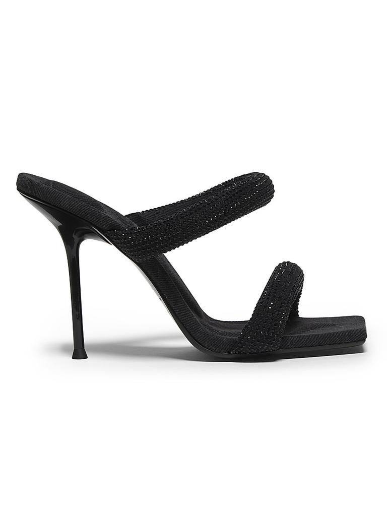 Alexander Wang Black AW Nylon Wedge Heeled Sandals - Shoes