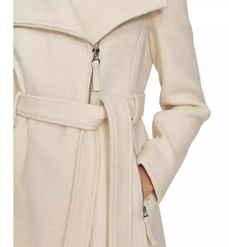 Calvin Klein Womens Wool Blend Belted Wrap Coat, Created for Macys 5