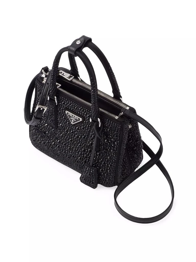 Prada Galleria Satin Mini Bag with Crystals 2