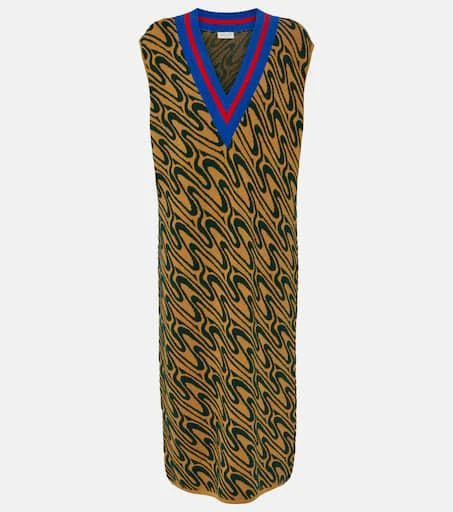 Dries Van Noten Intarsia midi dress 1