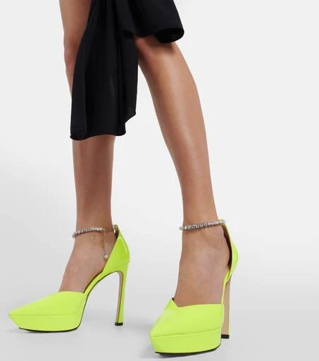 Jimmy Choo Saeda 125 embellished platform pumps 7