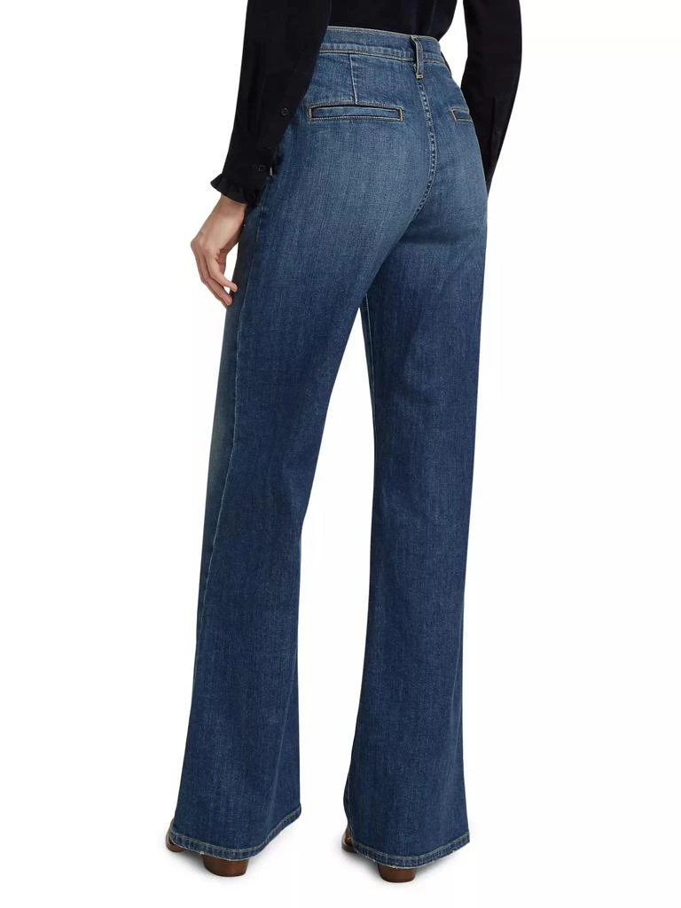 Nili Lotan Anna High-Rise Stretch Wide-Leg Jeans 5