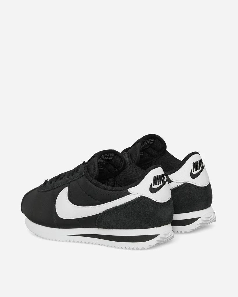 NIKE Women's Cortez Textile Sneakers Black / White 5