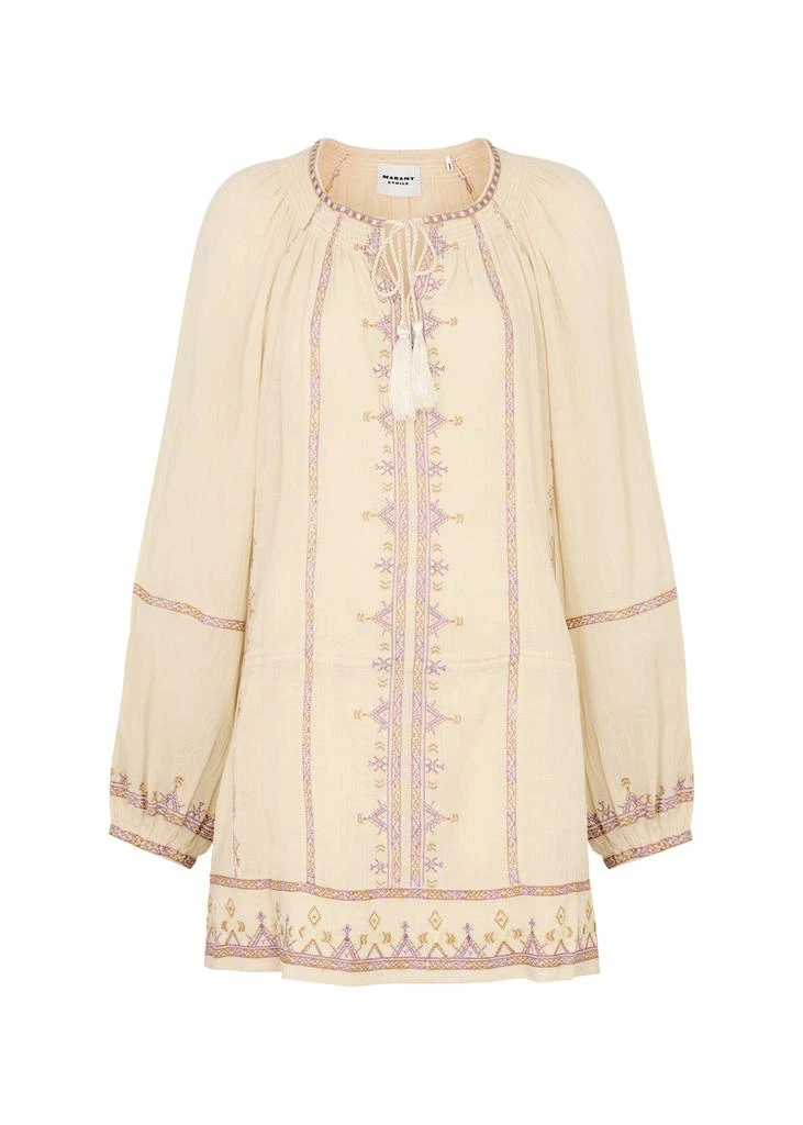 Isabel Marant Étoile Parsley embroidered cotton-voile mini dress 1