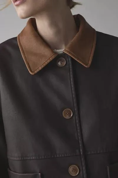 Kimchi Blue Kimchi Blue Catherine Faux Leather Barn Jacket 2