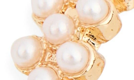 Ettika Jewelry Set of 2 Faux Pearl 
Hoop Earrings 4