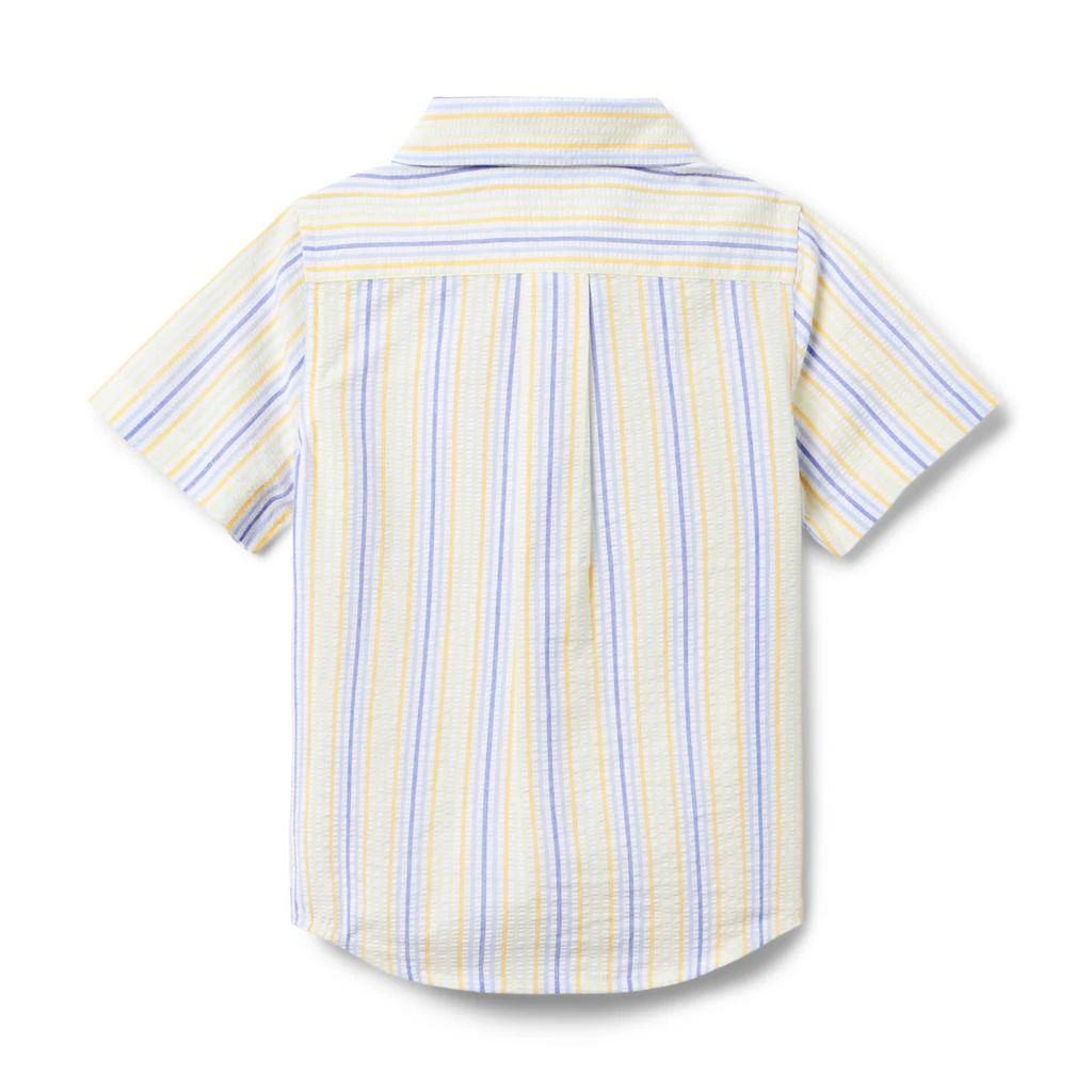 Janie and Jack Stripe Seersucker Shirt (Toddler/Little Kid/Big Kid) 2