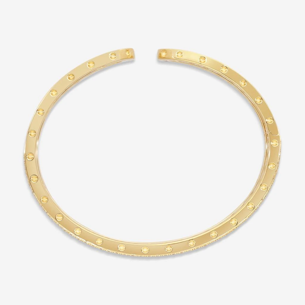 Roberto Coin Roberto Coin Pois Moi 18K Yellow Gold Diamond Bangle Bracelet 7771692AYBAX 2