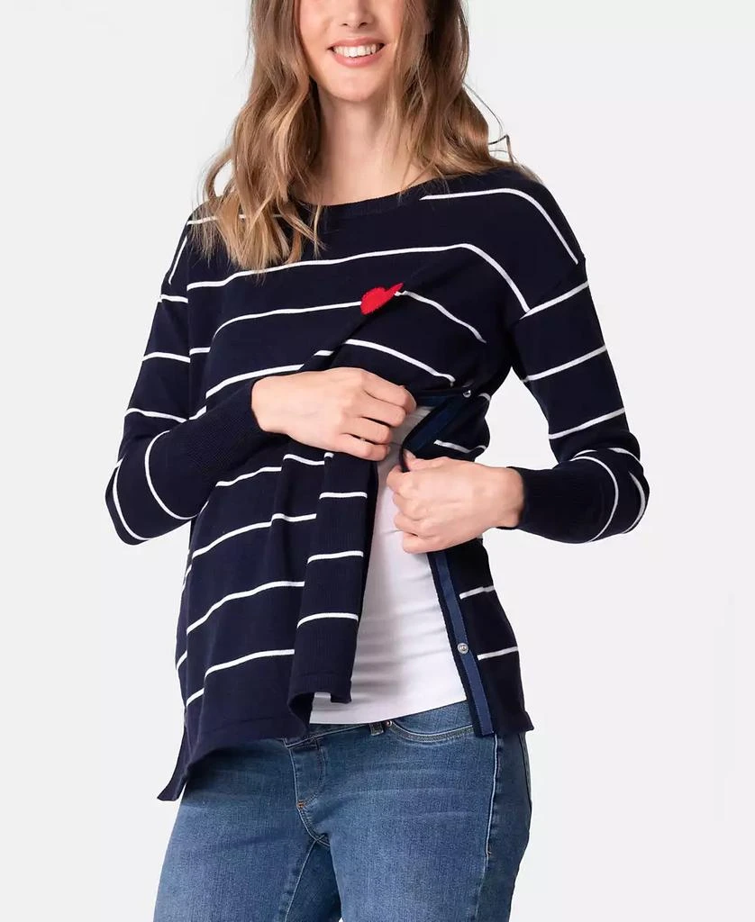 Seraphine Women's Maternity Mama Mini Nautical Cotton Sweaters 6