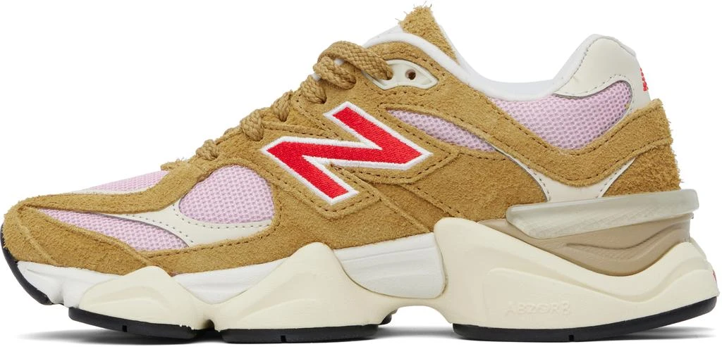 New Balance Tan & Pink 9060 Sneakers 3