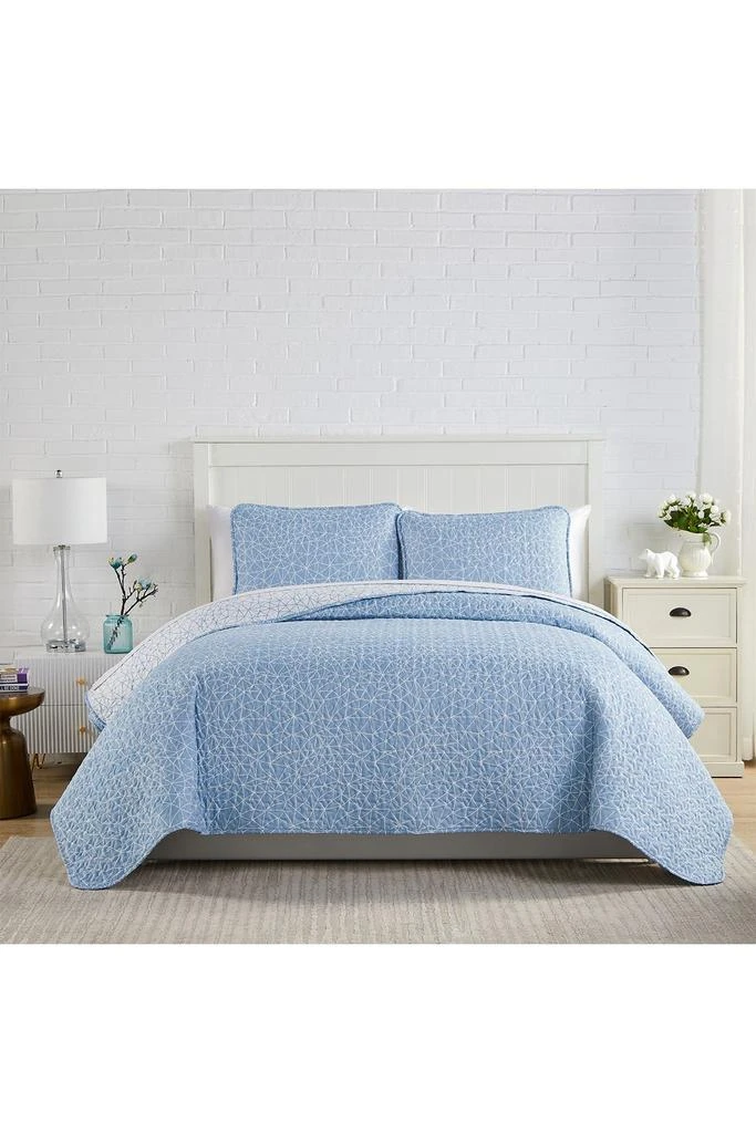 SOUTHSHORE FINE LINENS Geometric Maze Oversized Quilt Sets 2