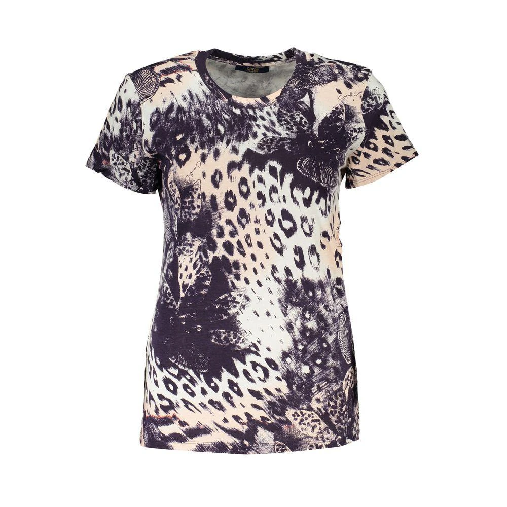 Cavalli Class Pink Cotton Tops & T-Shirt 1