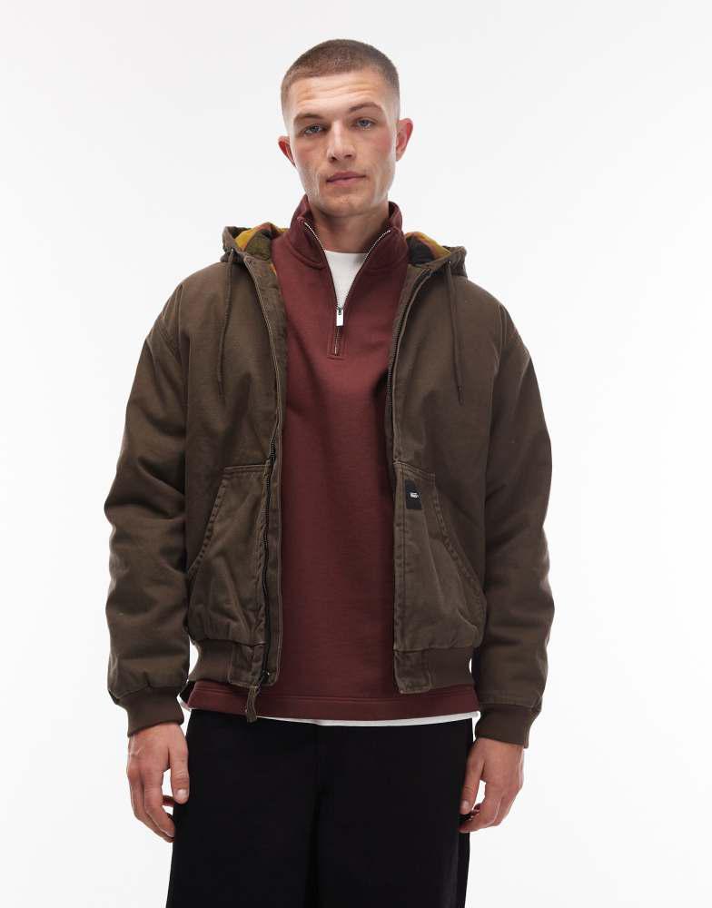 Vans Vans Mcavoy zip station jacket in incense - Jackets - Free