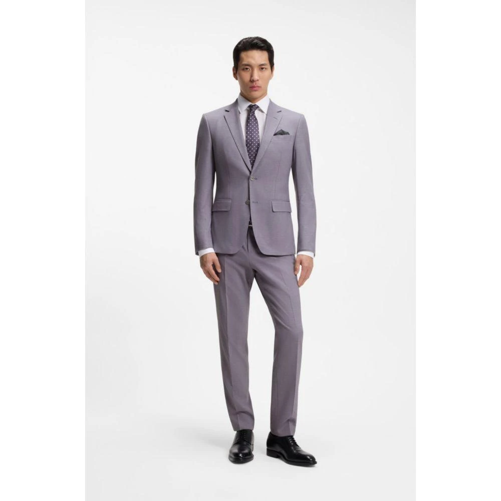 Hugo Boss Two-piece slim-fit suit in micro-patterned cloth 2