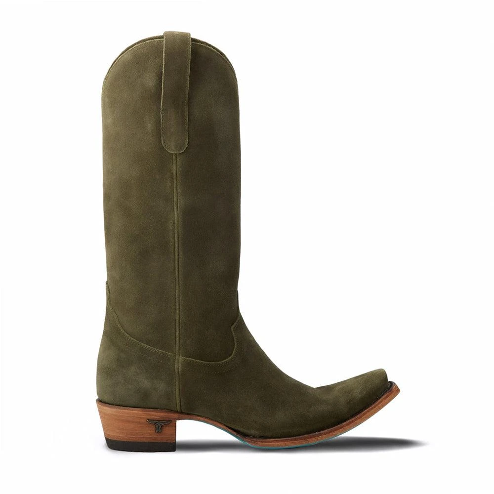 LANE Emma Jane Suede Snip Toe Cowboy Boots 1