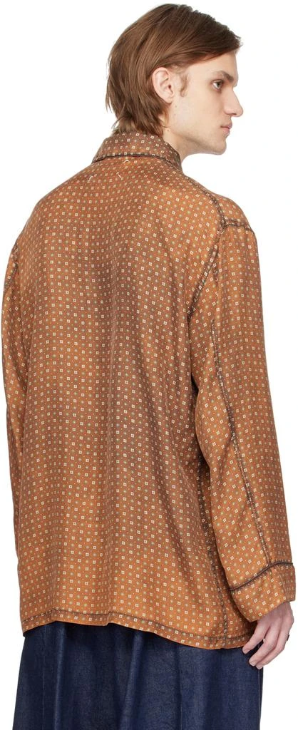 MAISON MARGIELA Orange Tie Print Shirt 3