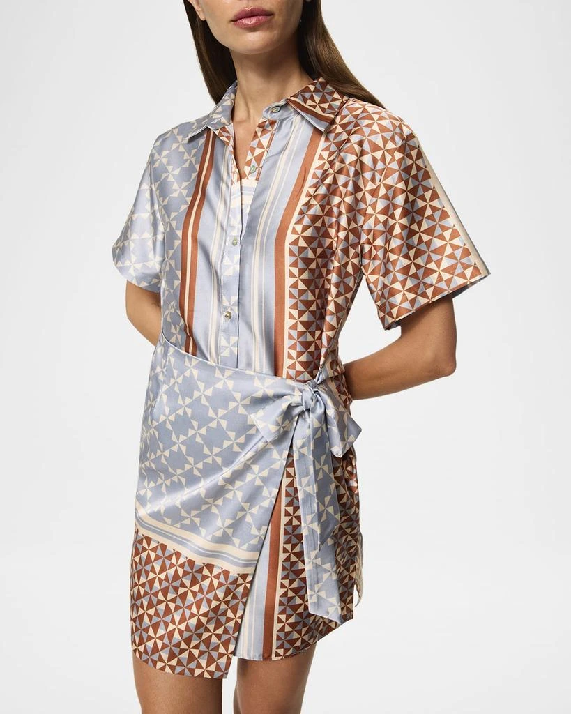 MISA Kezia Wrap Mini Shirtdress 7