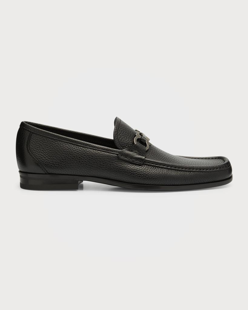 Ferragamo Men's Grandioso Grained Calfskin Gancini Loafer