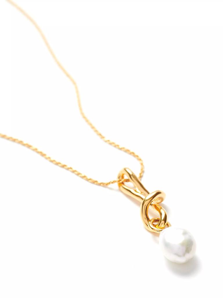 Missoma Molten Pearl 18K Gold-Plate & Baroque Pearl Pendant Necklace