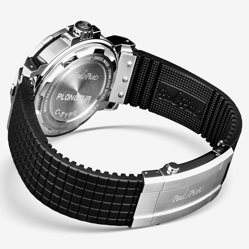 Paul Picot Paul Picot C-Type Black Dial Men's Automatic Watch P4118.SNGNN3016 3