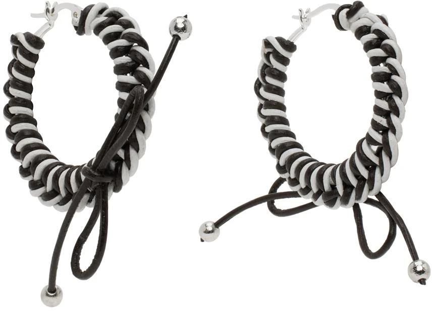 CHOPOVA LOWENA Black 
White Nimbus Mini Hoops 2