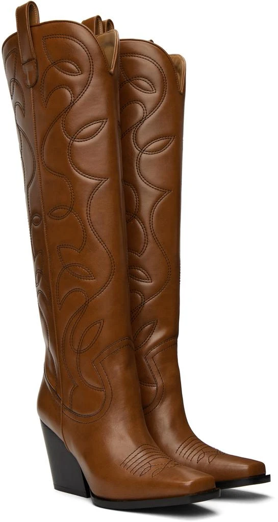 Stella McCartney Brown Cowboy Boots 4