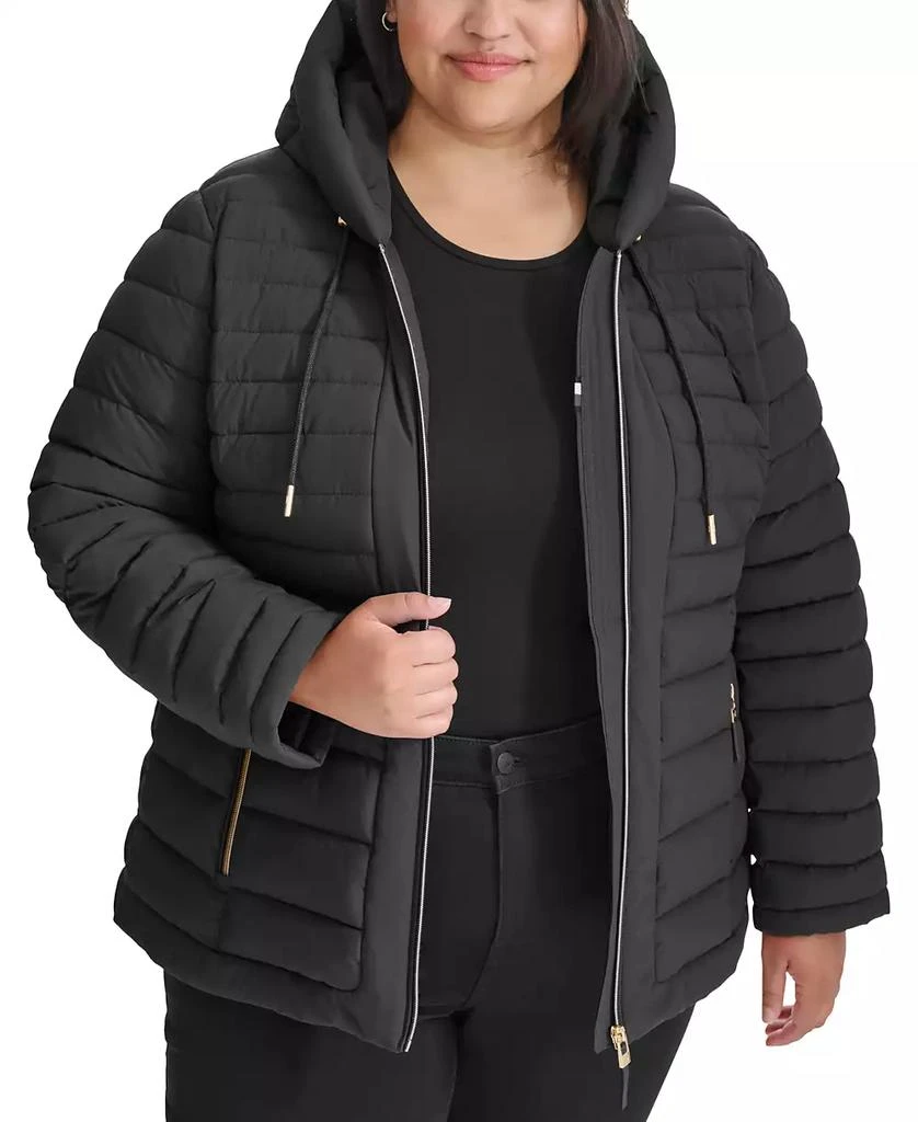 Tommy Hilfiger Plus Size Hooded Packable Puffer Coat, Created for Macy's 5