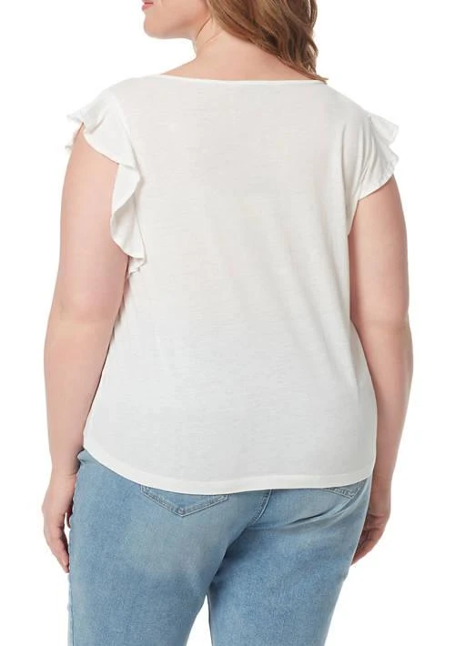 Jessica Simpson Simpson Plus Size Flutter Sleeve Top 2