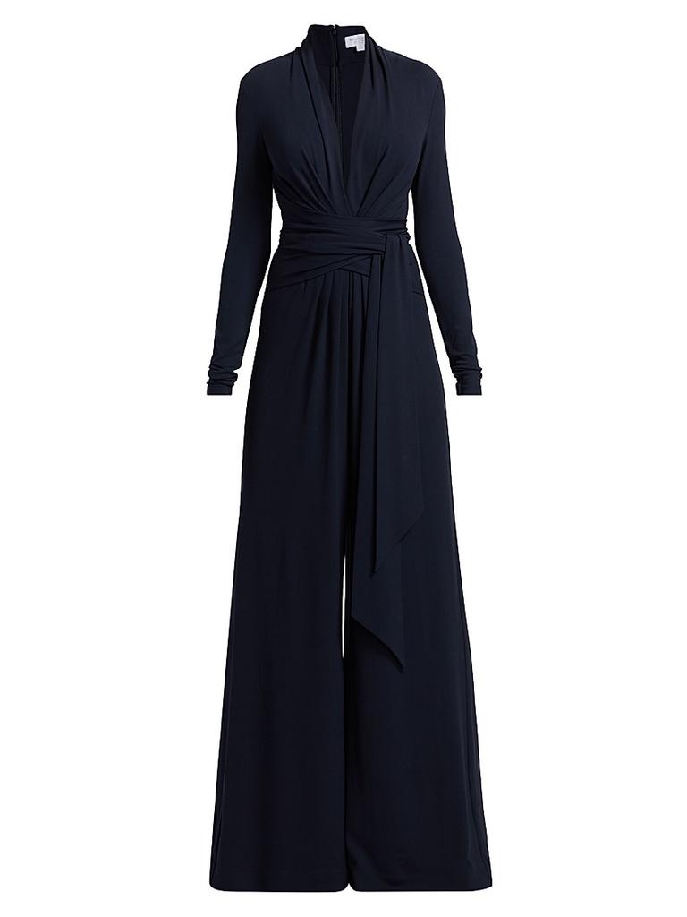 Michael Kors Tie-Waist Palazzo Jumpsuit