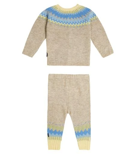 MOLO Baby wool-blend cardigan and pants set 4