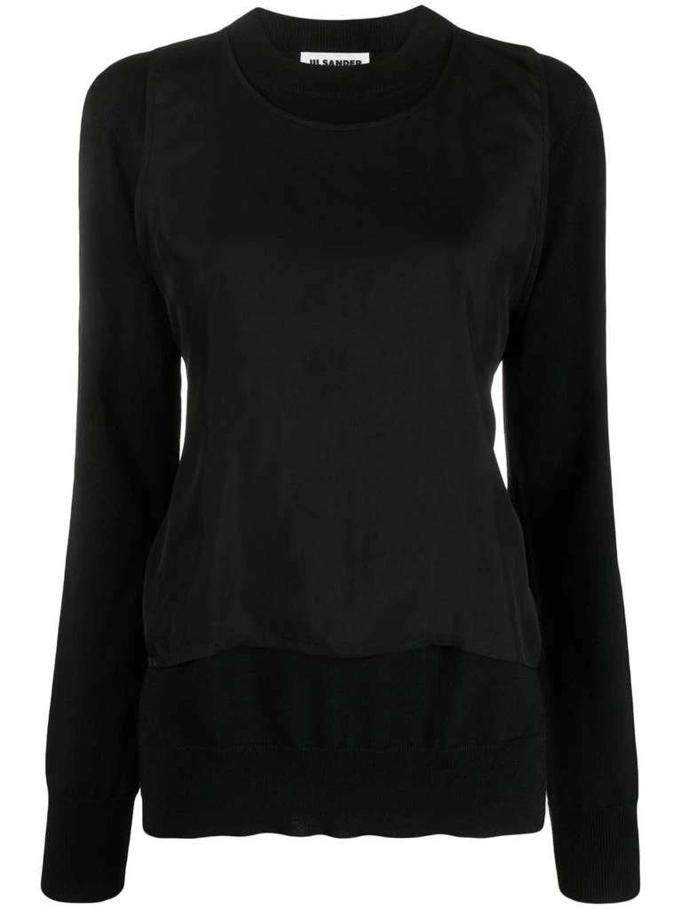 Jil Sander Jil Sander Layered Crew Neck Sweater 1