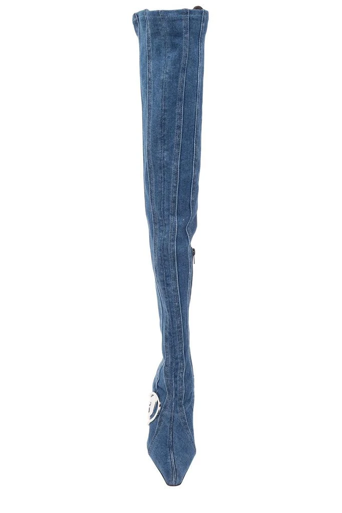Diesel Diesel D-Eclipse Pointed Toe Denim Boots 4