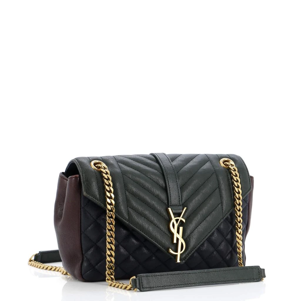 Yves Saint Laurent Classic Monogram Slouchy Envelope Satchel Mixed Matelasse Leather Medium 2