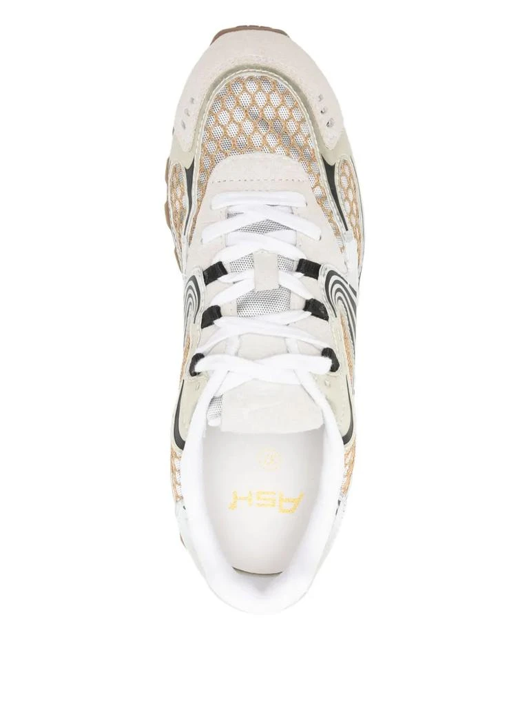 Ash Beige And Gold Kabuki Sneakers 4