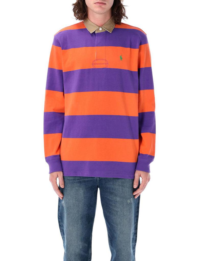 Shop Polo Ralph Lauren Classic Fit Khaki-Collar Rugby Shirt Shop Polo Ralph Lauren Classic Fit Khaki-Collar Rugby Shirt