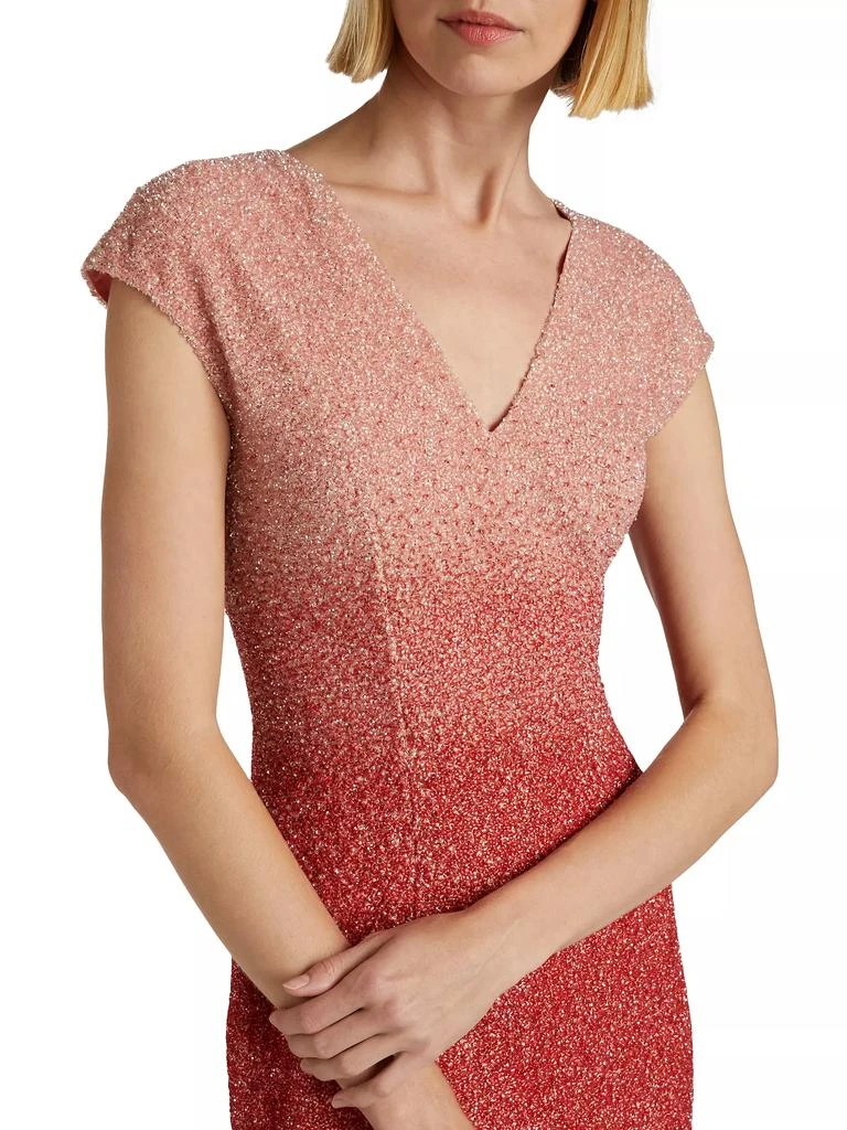 Pamella Roland Sequined Tulle Column Gown 6