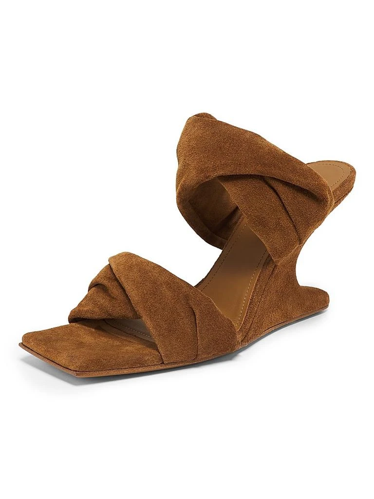 Rick Owens 90MM Suede Cantilever-Heel Sandals 2